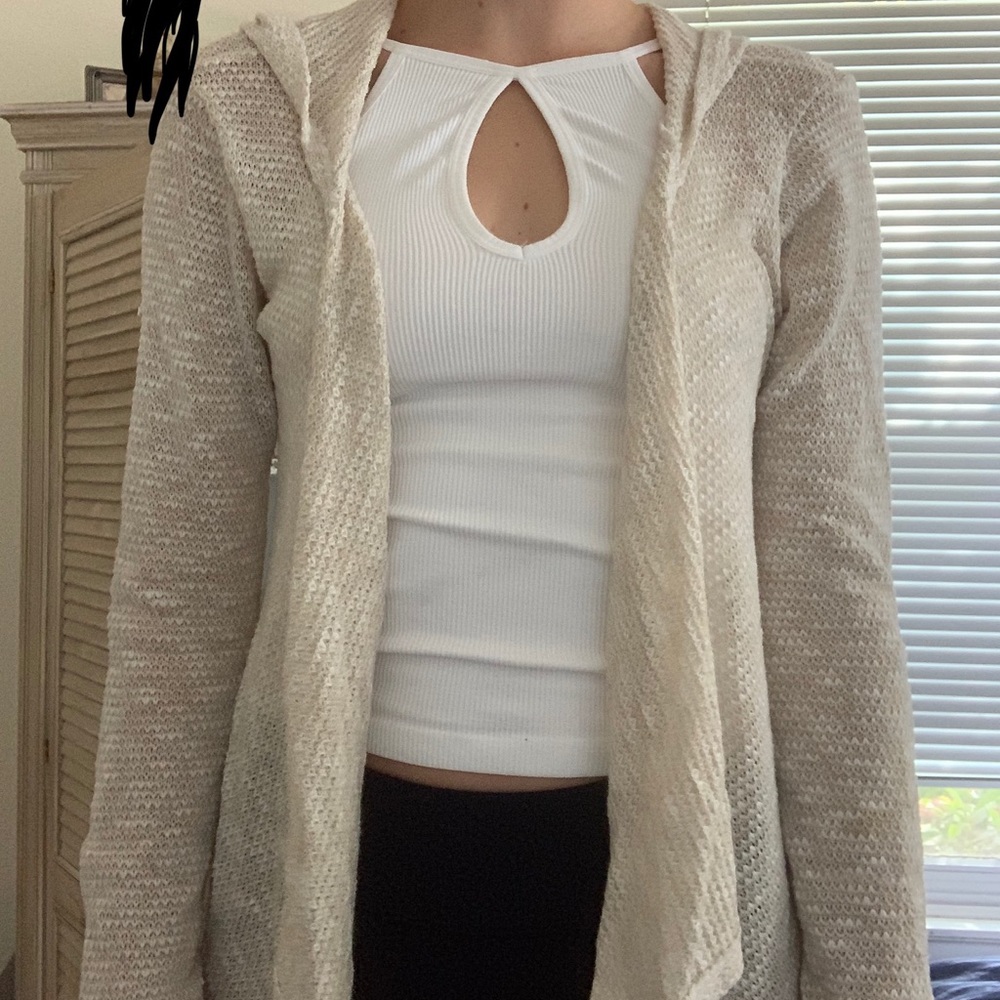 Lace detailing cardigan